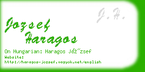 jozsef haragos business card